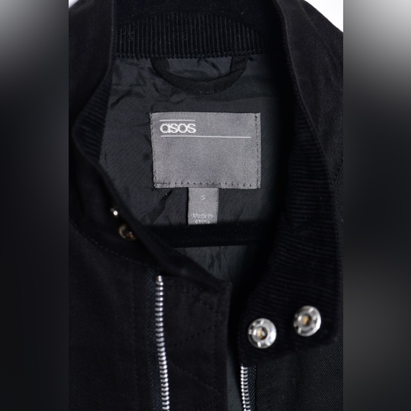 ASOS Black Bomber Jacket - Picture 4 of 6